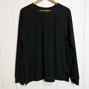 Mono B Black Ribbed Lond Sleeve. Size 1X.